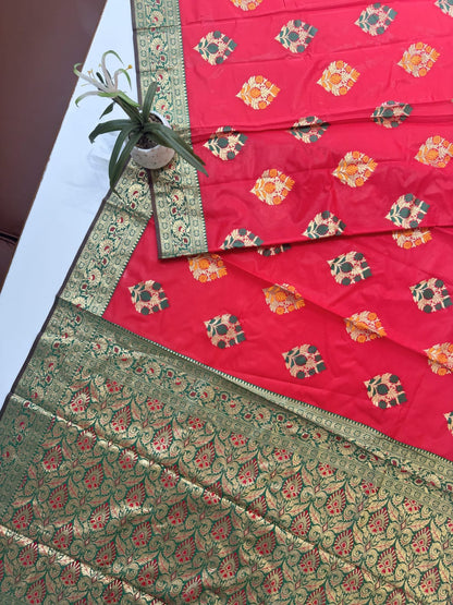 BANARASI PAITHANI  SAREE - RED