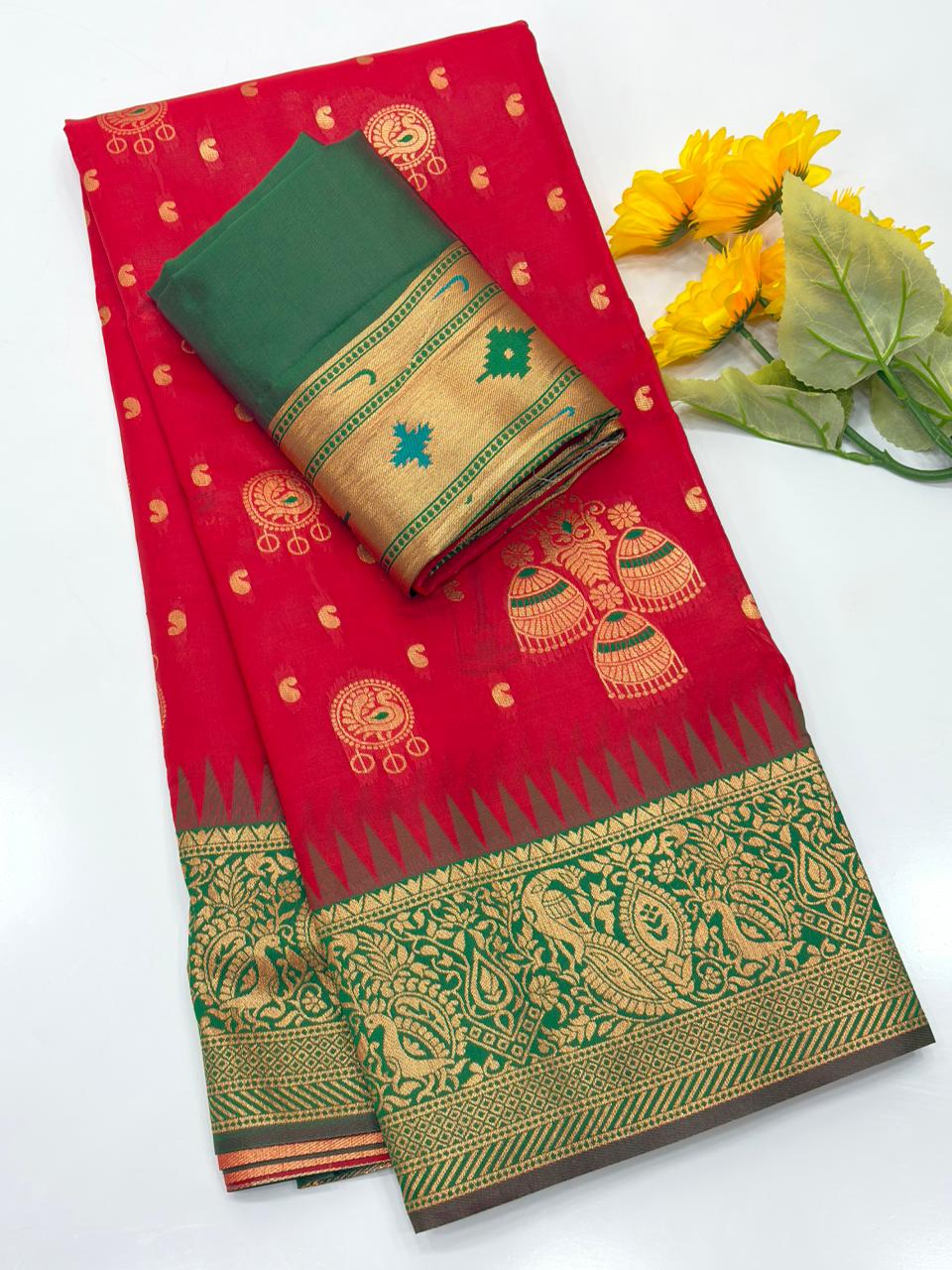 ROYAL PAITHANI EDITION 112 - RED
