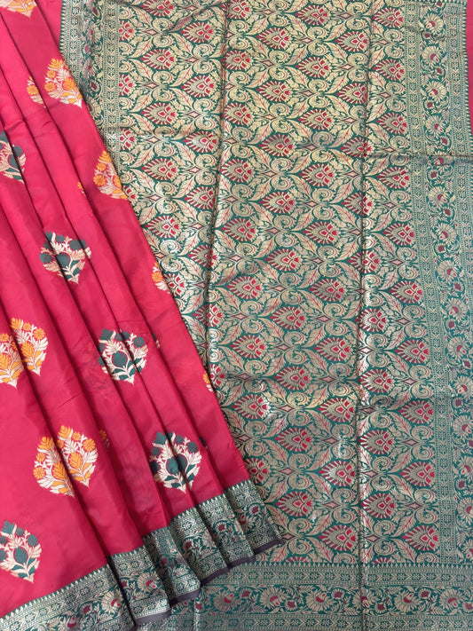 BANARASI PAITHANI  SAREE - RED
