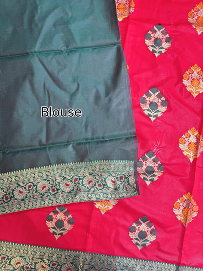 BANARASI PAITHANI  SAREE - RED