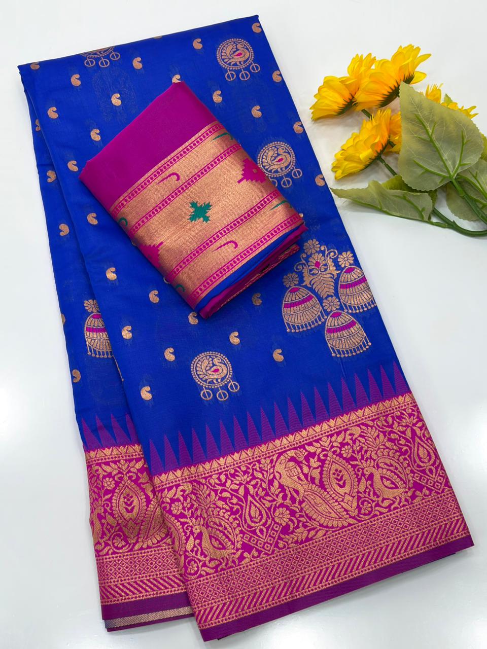 ROYAL PAITHANI EDITION 112 - ROYAL BLUE