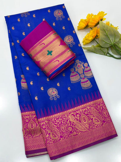 ROYAL PAITHANI EDITION 112 - ROYAL BLUE