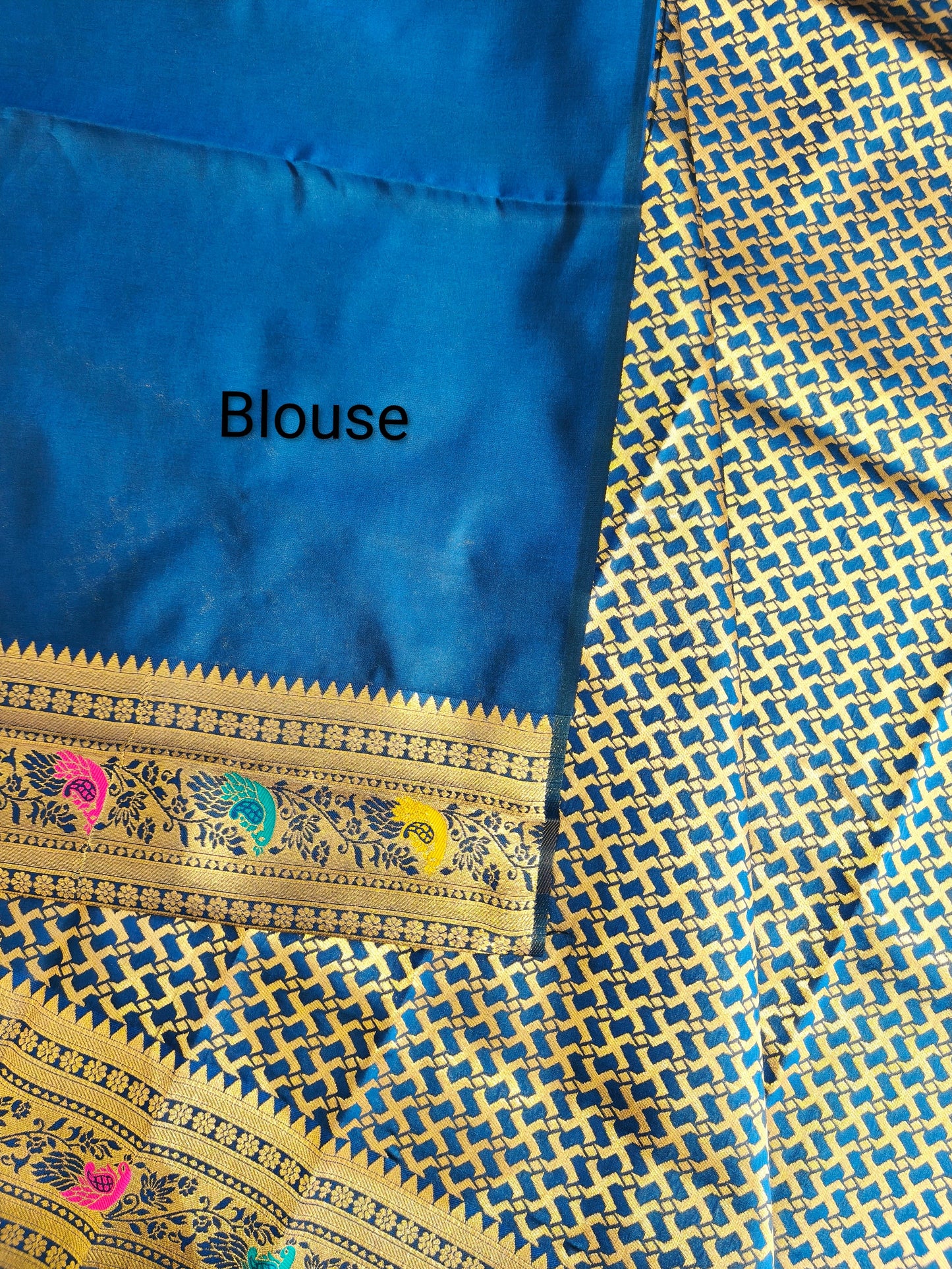 BANARASI PAITHANI 102 - NAVY BLUE