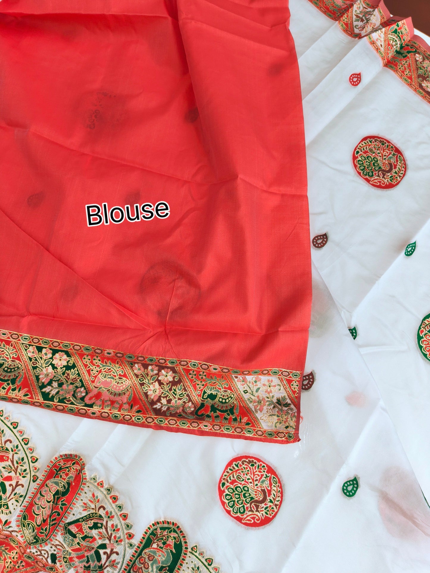 PURE SOFT RAJWADI PASHMINA SILK SAREE - WHITE