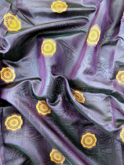 Maharashtrian Paithani Silk Saree - WINE