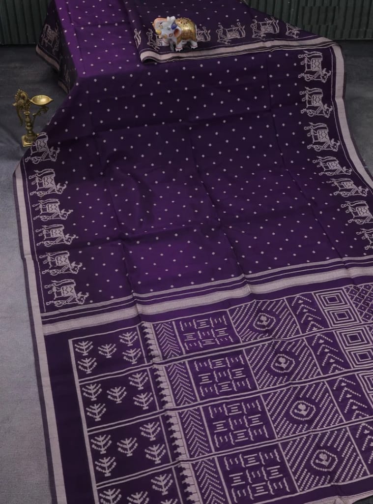 Classic Handloom Weave Saree- WINE