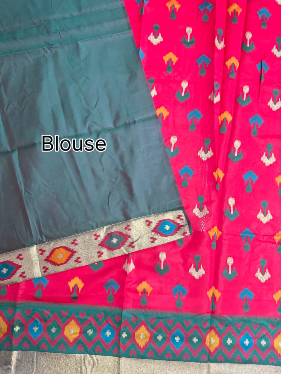 SOFT POCHAMPALLY IKKAT SILK SAREE - RED