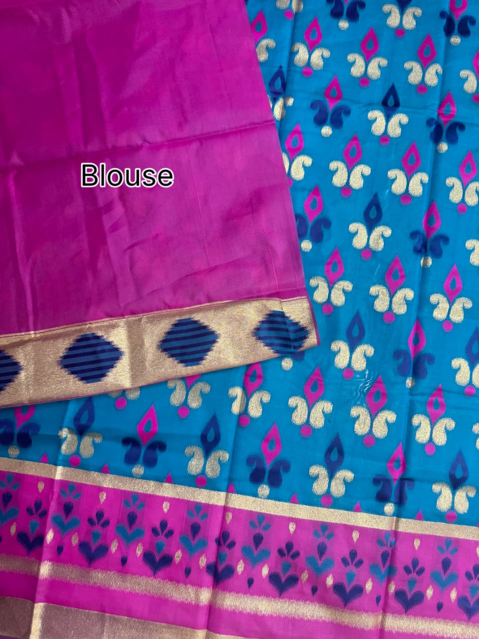 PURE SOFT POCHAMPALLY IKKAT SILK SAREE - RAMA