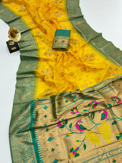 ROYAL PAITHANI EDITION 112 - YELLOW