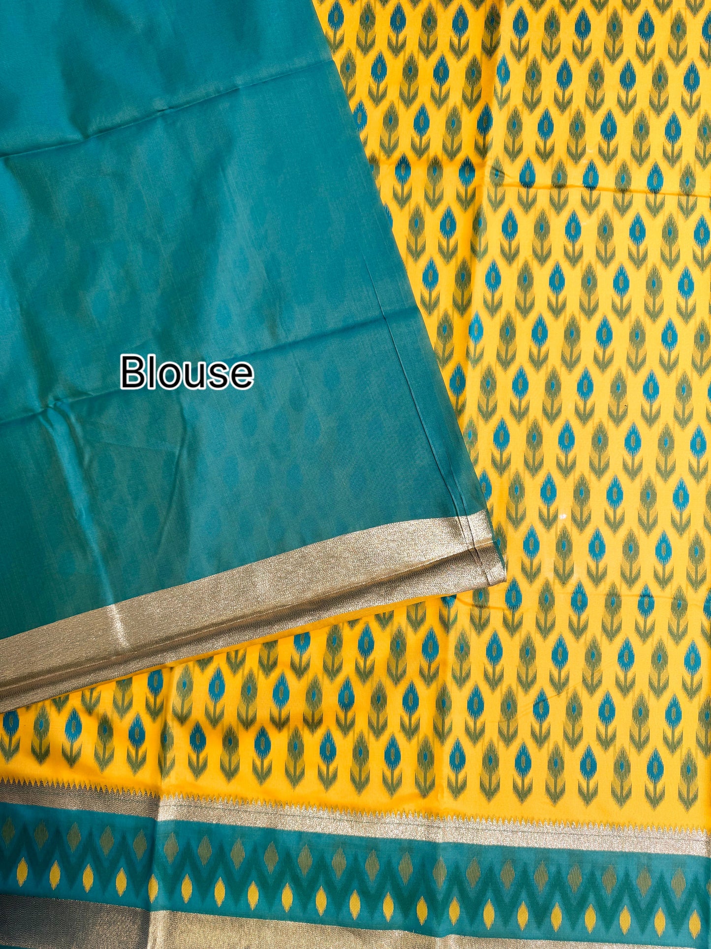 POCHAMPALLY IKKAT SILK SAREE - YELLOW