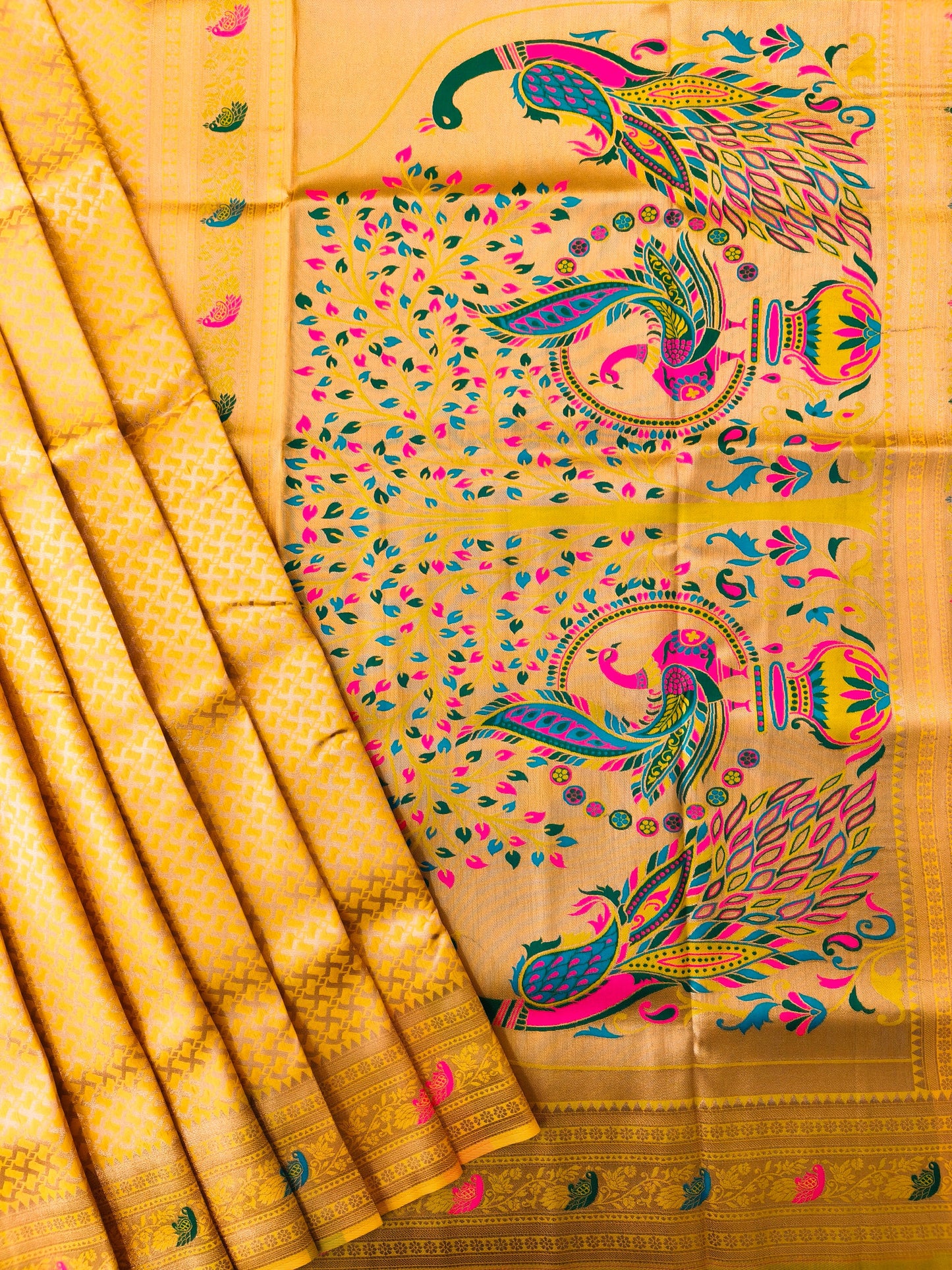 BANARASI PAITHANI 102 - YELLOW