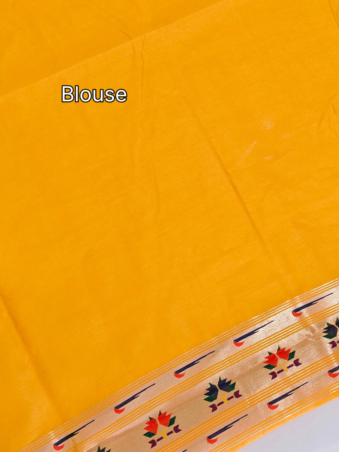 Banarasi Paithani Saree Design with Traditional Kalpavalli Pattern-YELLOW