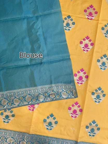 BANARASI PAITHANI  SAREE - YELLOW